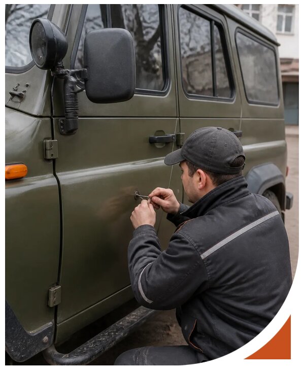 Профессиональное вскрытие автомобиля УАЗ без повреждений в Луховицах